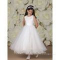 white lace round neck baby gown wedding dress little girls formal dresses